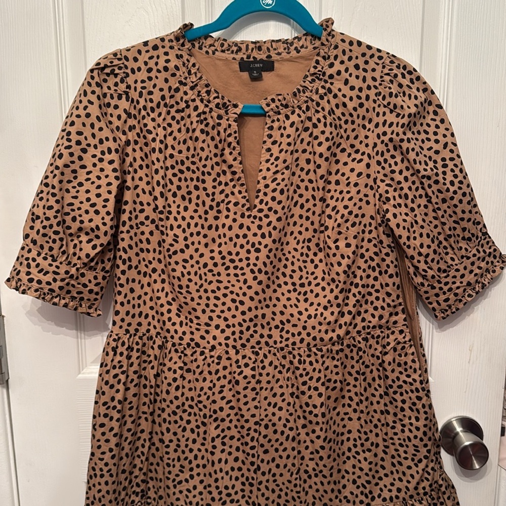 J.Crew Cheetah Print Dress Small - Picture 2 of 5